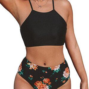Nwt TWO " HIGH-WAISTED BIKINI BOTTOM ONLY" FROM "SEASELFIE" SIZE LARGE